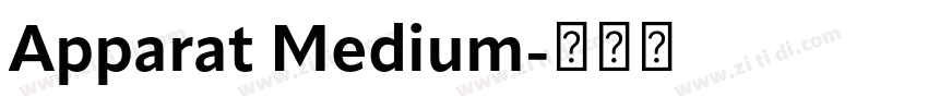 Apparat Medium字体转换 Apparat Medium字体转换